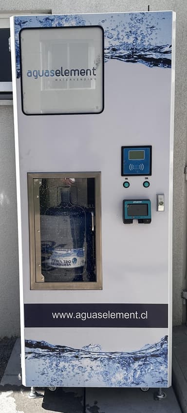 Máquina aguaselement instalada